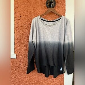 Marc New York Andrew Marc Women’s Ombré 100% Cotton Long Sleeve Size Small Black